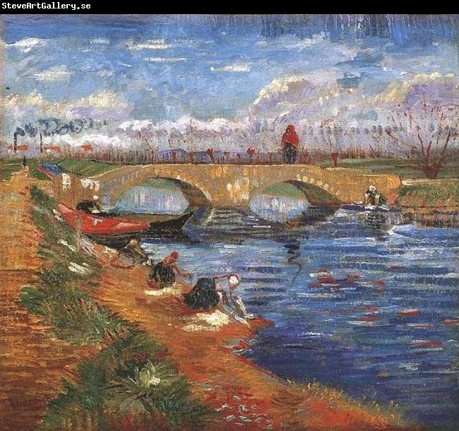 Vincent Van Gogh The Gleize Bridge over the Vigueirat Canal